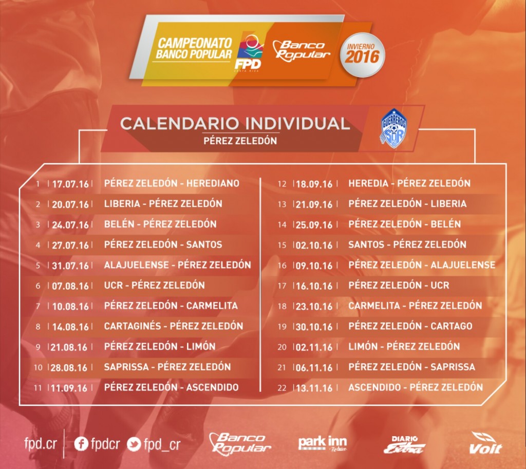 Calendario para la próxima temporada fue presentado por UNAFUT